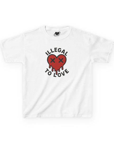 Illegal to Love - Cute Melting Heart Baby Tee