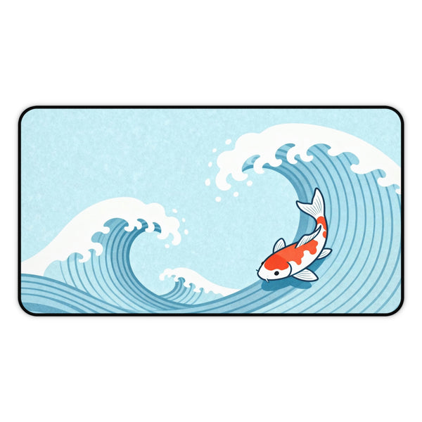 Koi Joy - Japanese Great Wave Desk Mat