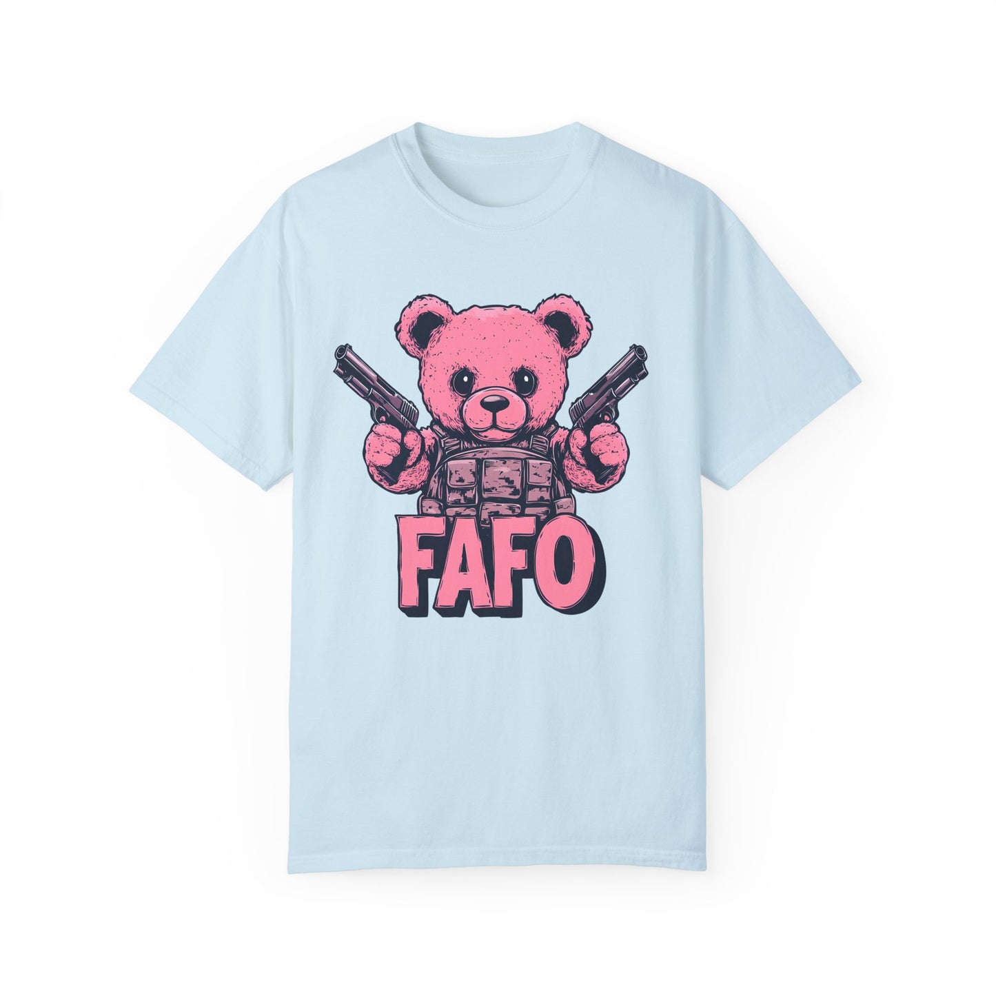 Pink Peacekeeper - Cute FAFO Bear T-Shirt