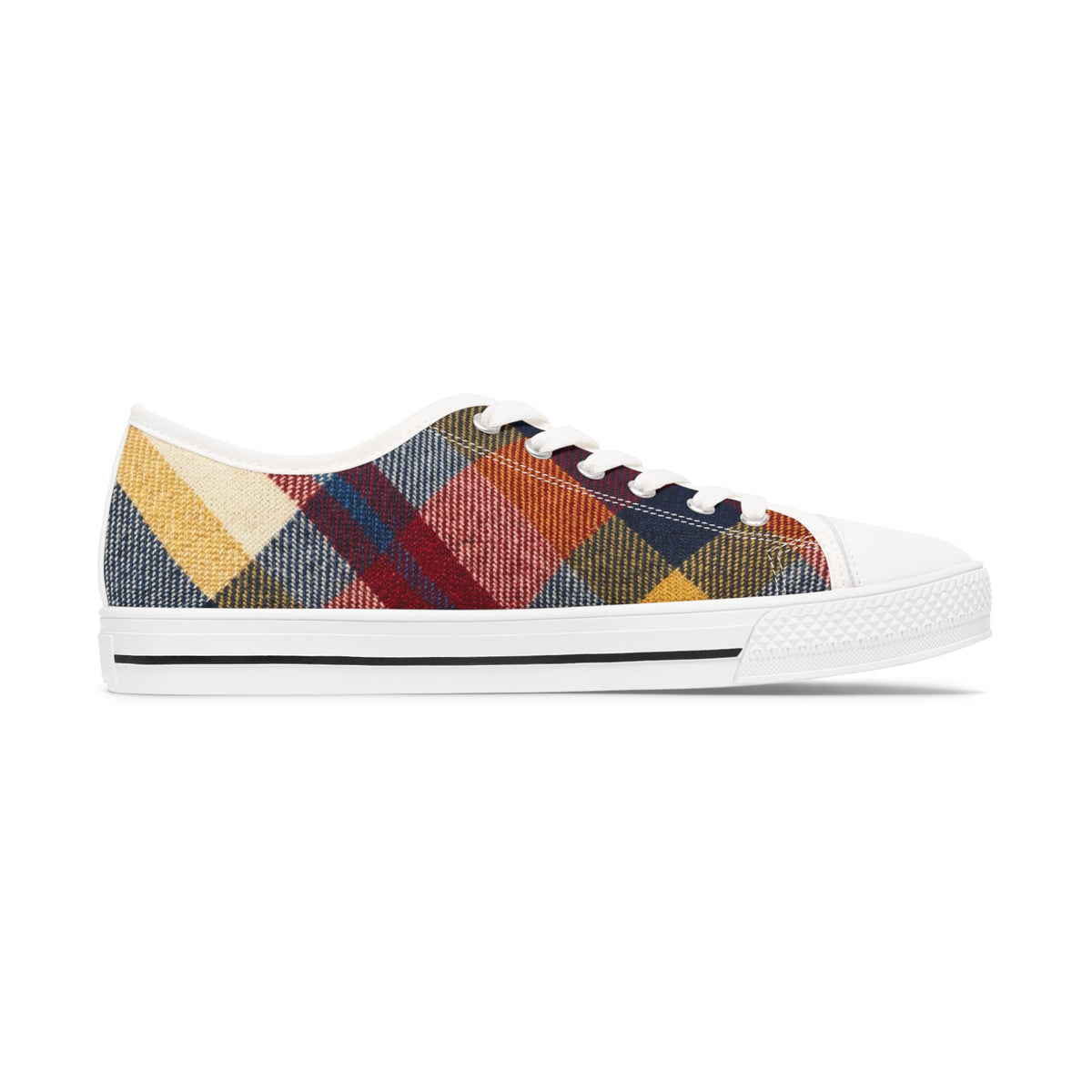 Rustleaf Patchwork - Whimsy Twee Plaid Sneakers