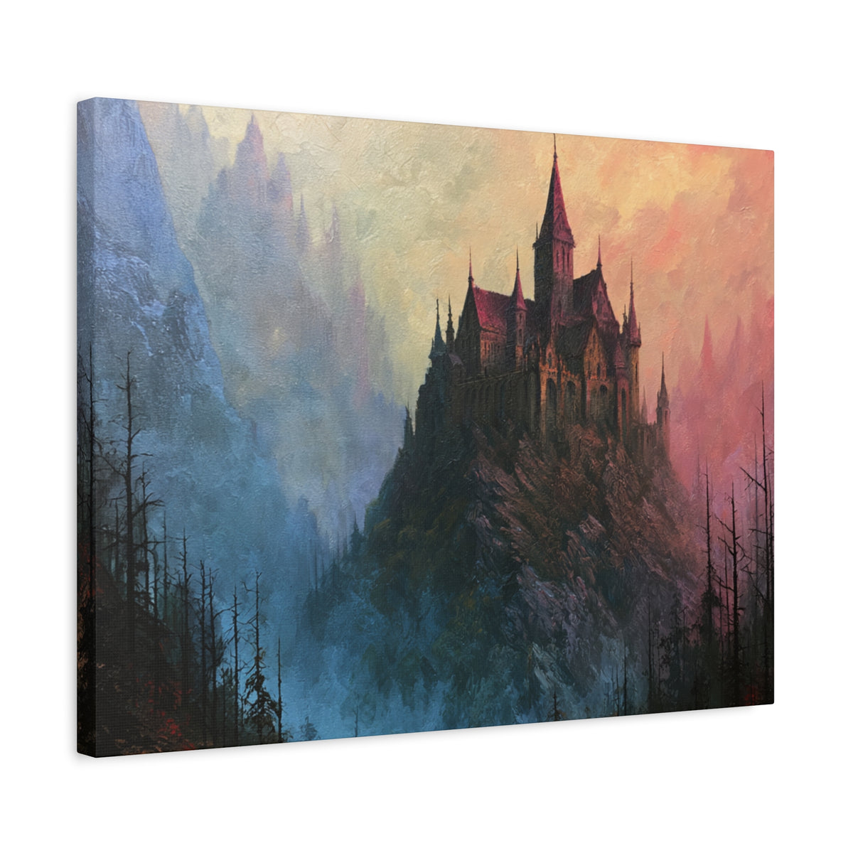 Pillar Keep - Textured Fantasy Wall Art