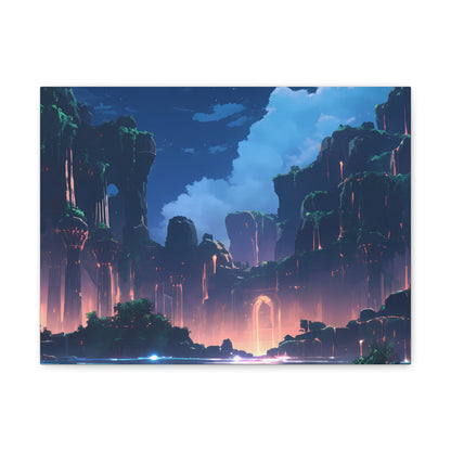 Night Magic - Anime Canvas Print