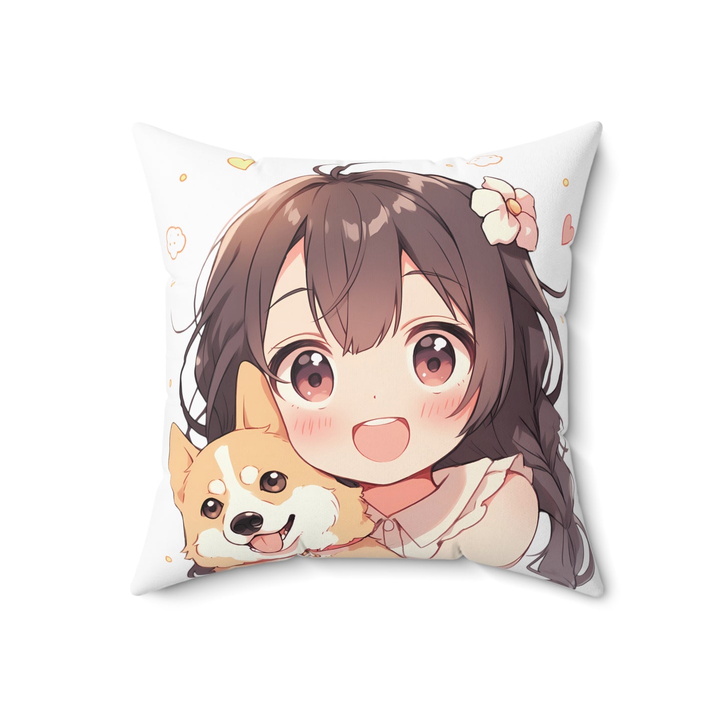 Soulmates - Cute Anime Throw Pillow