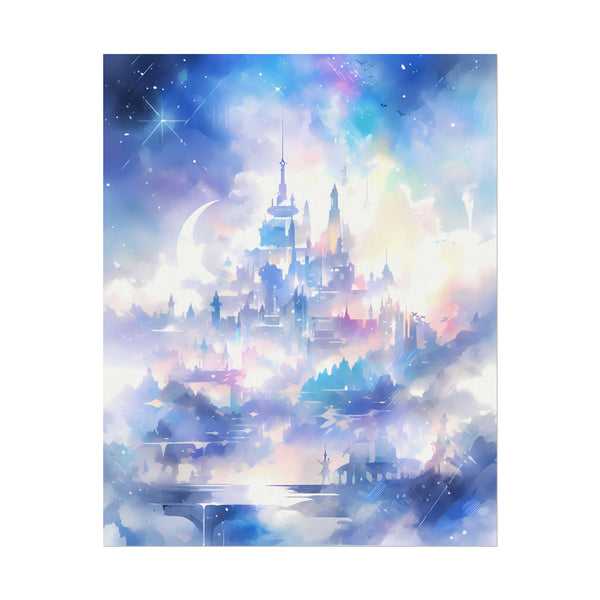 Kingdom of the Moonchildren - Anime Watercolor Poster