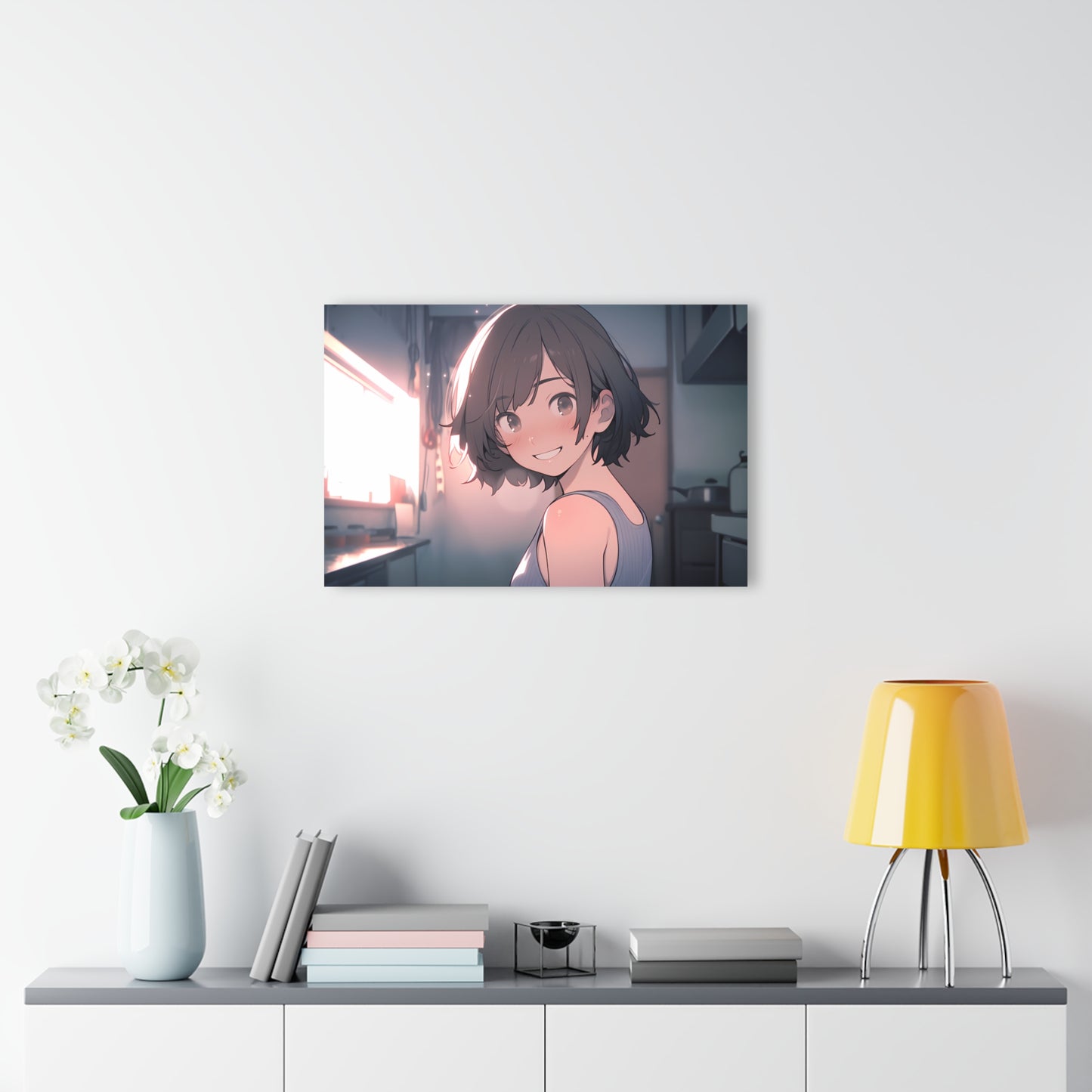 Early Mornings Together - Anime Acrylic Painting