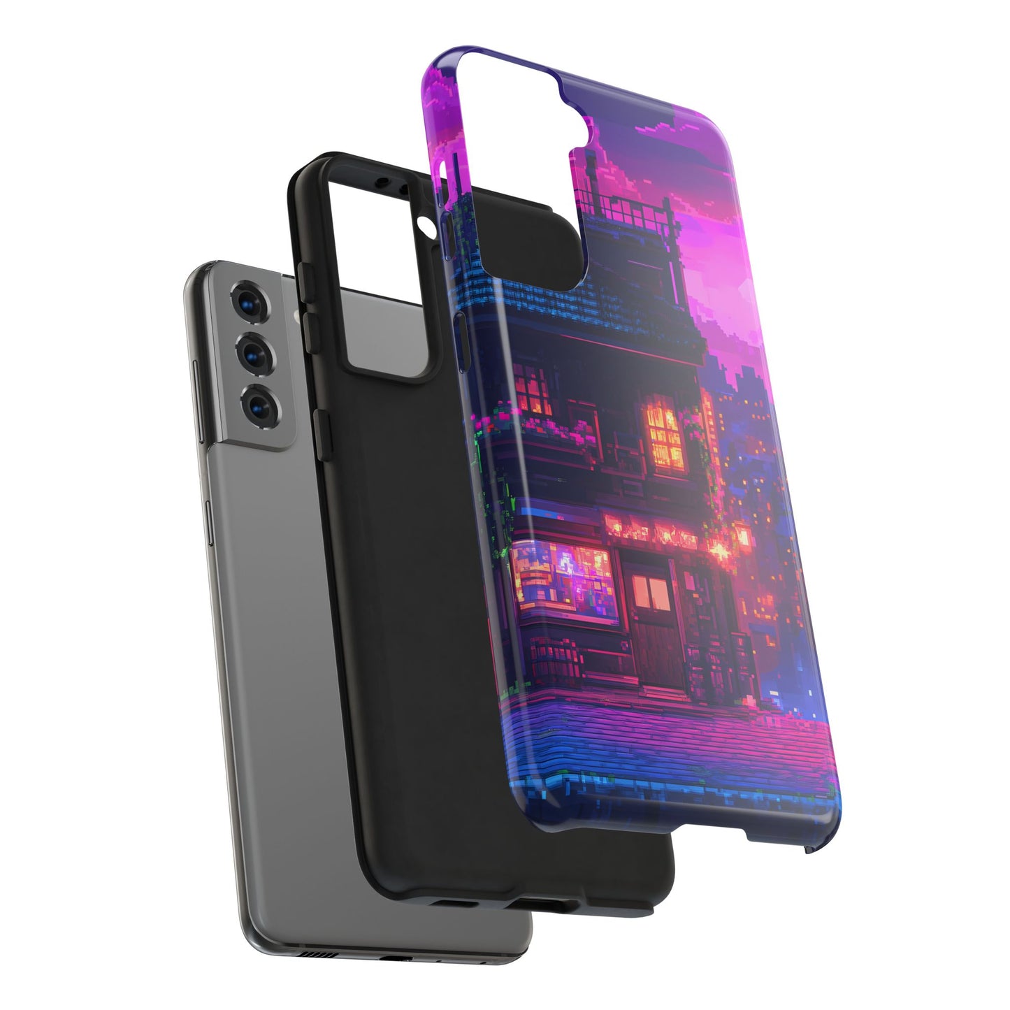 Zeke's Pub - Cyberpunk Pixel Art Phone Case