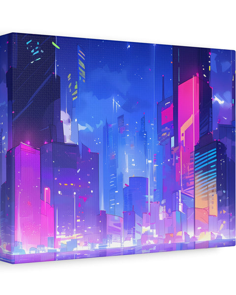 City of Dreams - Lofi Anime Canvas Print