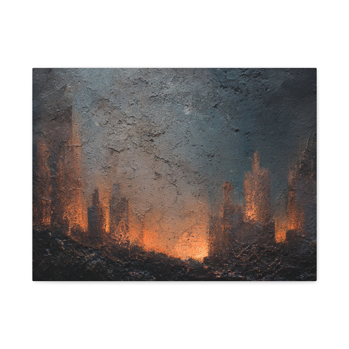 Tears Edge - Abstract Textured Wall Art