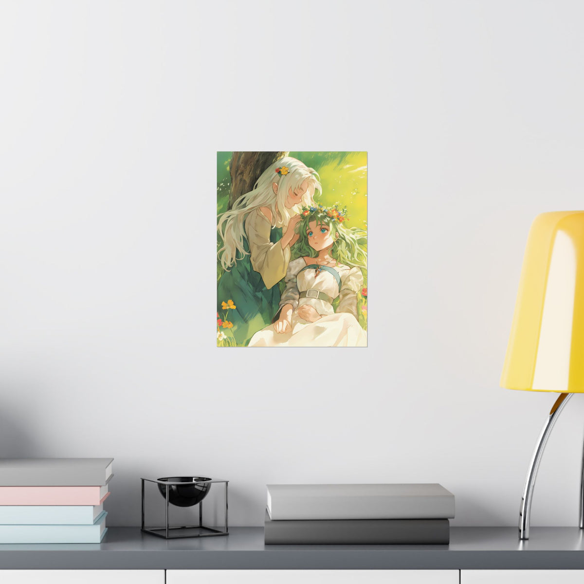 Flower Crown - Cute Anime Poster