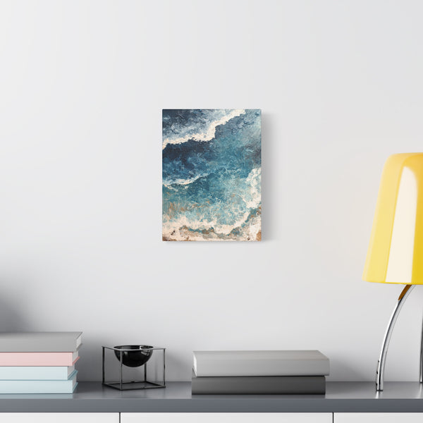 High Tide - Textured Beach Vertical Wall Art