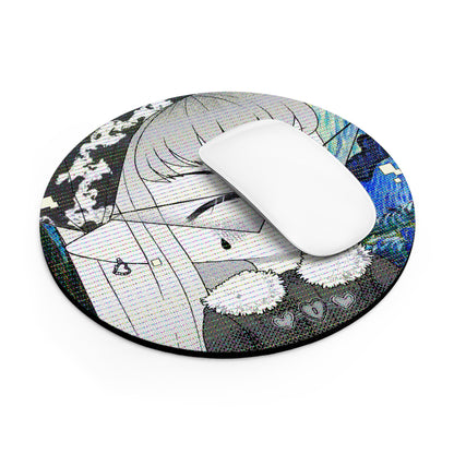 Cute Anime Mouse Pad (VHS Overlay)