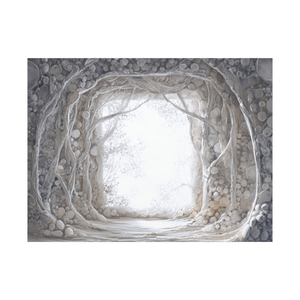 Pearl Hall - Textured White Fantasy Wall Art
