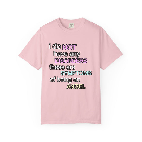 Pink t-shirt with humorous text design 