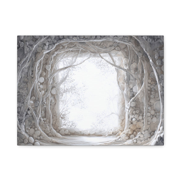 Pearl Hall - Textured White Fantasy Wall Art