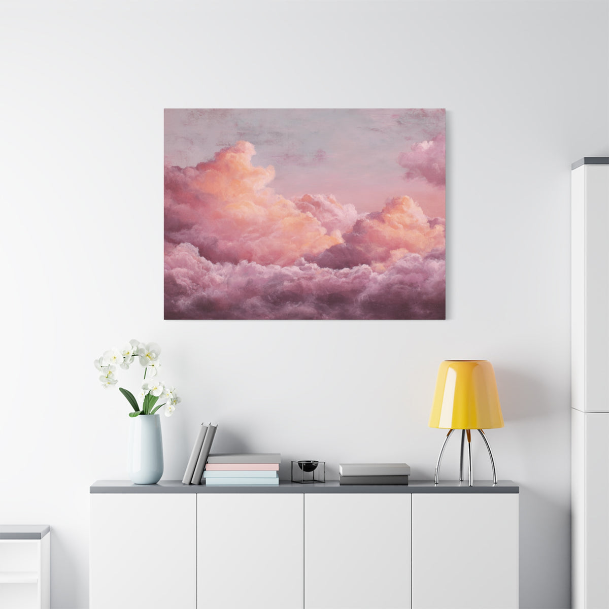 Rosy Skyscape - Pink Pastel Wall Art