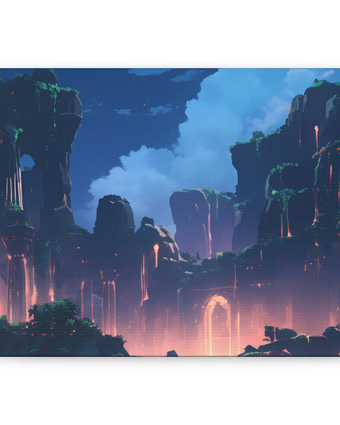 Night Magic - Anime Canvas Print