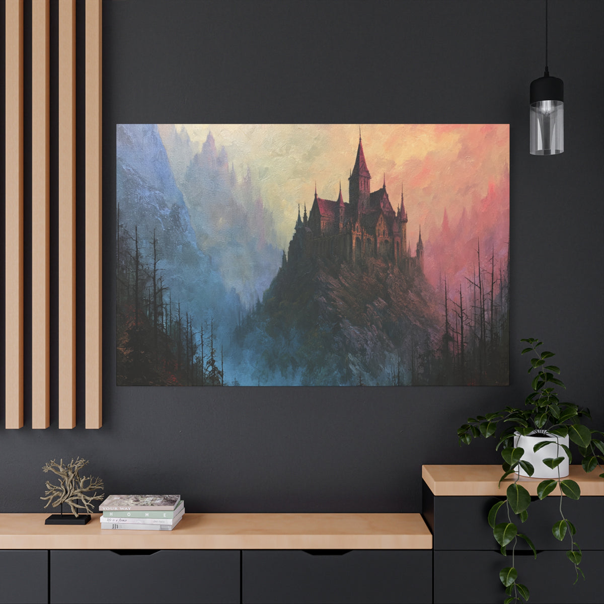 Pillar Keep - Textured Fantasy Wall Art
