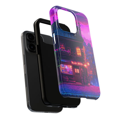 Zeke's Pub - Cyberpunk Pixel Art Phone Case