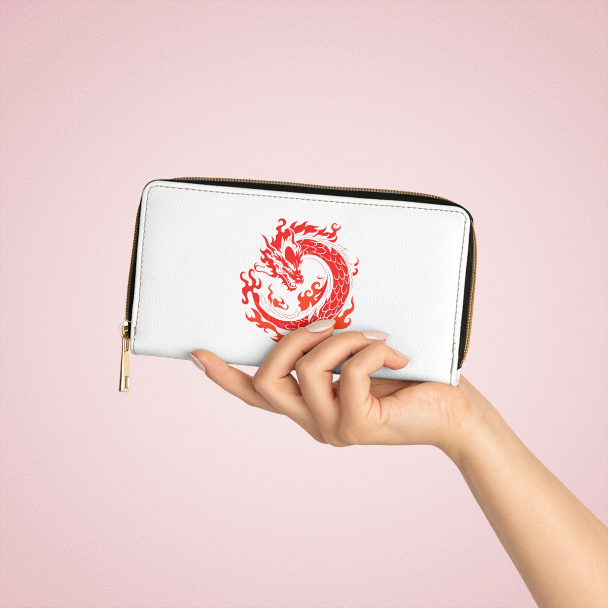 Red Dragon Symbol - Anime Zip Wallet
