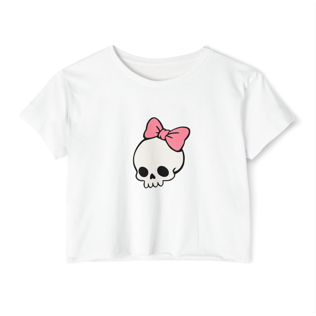 Literally Just a Skull - Pastel Goth Boxy Crop Tee