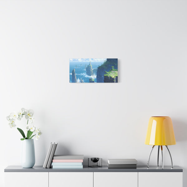 Sea Cliffs - Anime Canvas Print Fantasy Decor