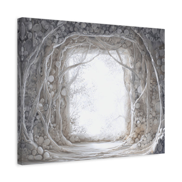 Pearl Hall - Textured White Fantasy Wall Art