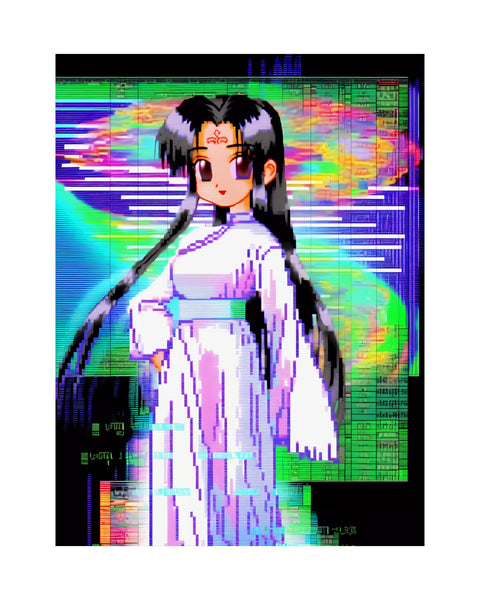 Harmony Disharmony - Pixel Anime Girl Poster