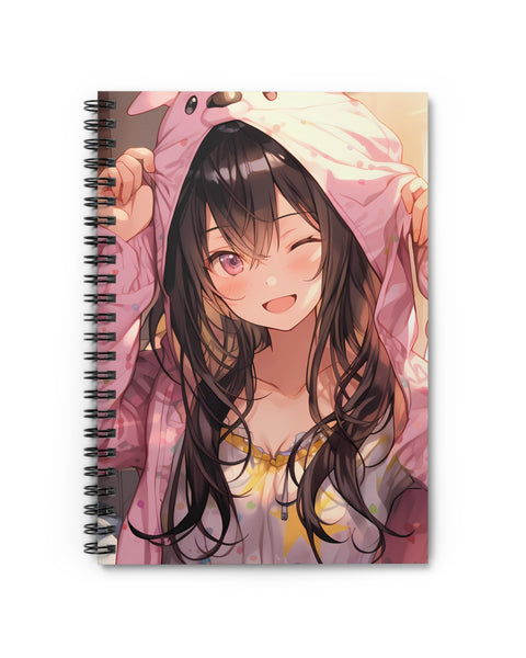 Bunny Pajamas - Anime Girl Notebook