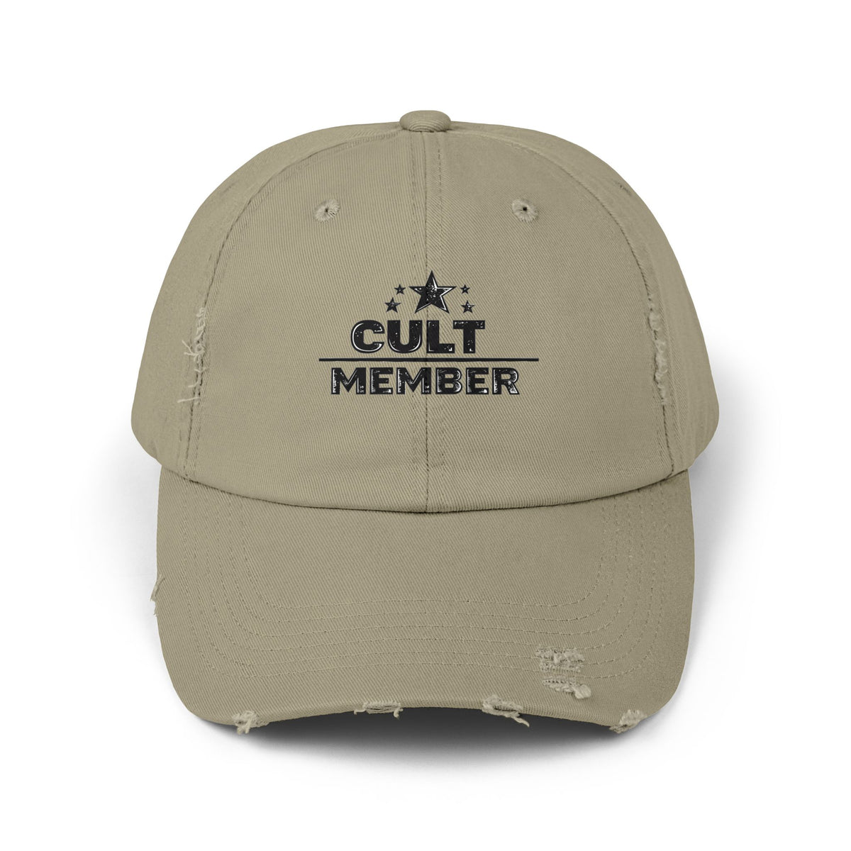 Cult Member - Military Aesthetic Distressed Cap