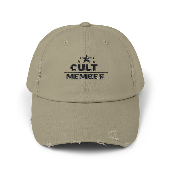 Cult Member - Military Aesthetic Distressed Cap