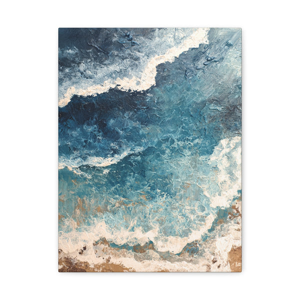 High Tide - Textured Beach Vertical Wall Art
