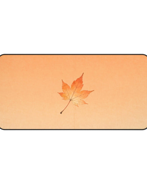 Single Autumn Leaf - Japanese Desk Mat