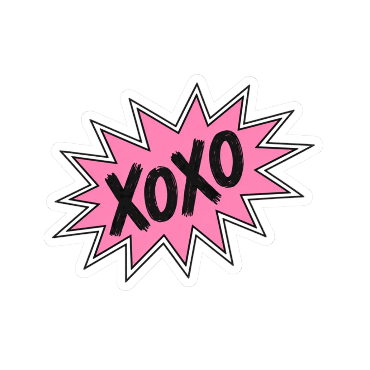 XOXO - Pink Pop-Art Sticker