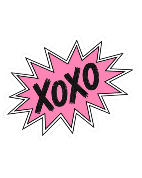 XOXO - Pink Pop-Art Sticker