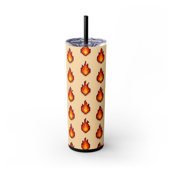 Fire Drops - 16-Bit RPG Aesthetic Skinny Tumbler