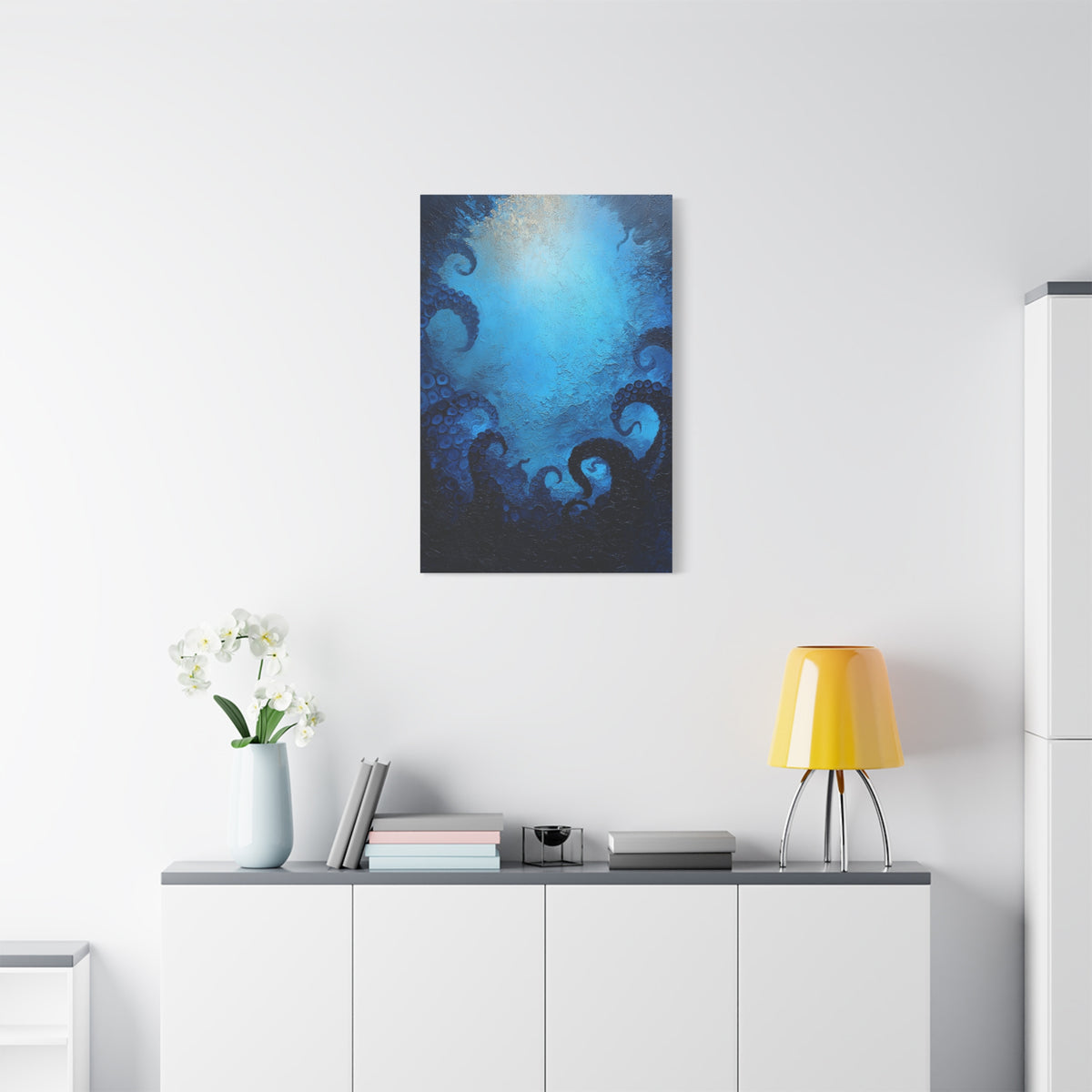 Kraken Abyss - Vertical Fantasy Wall Art