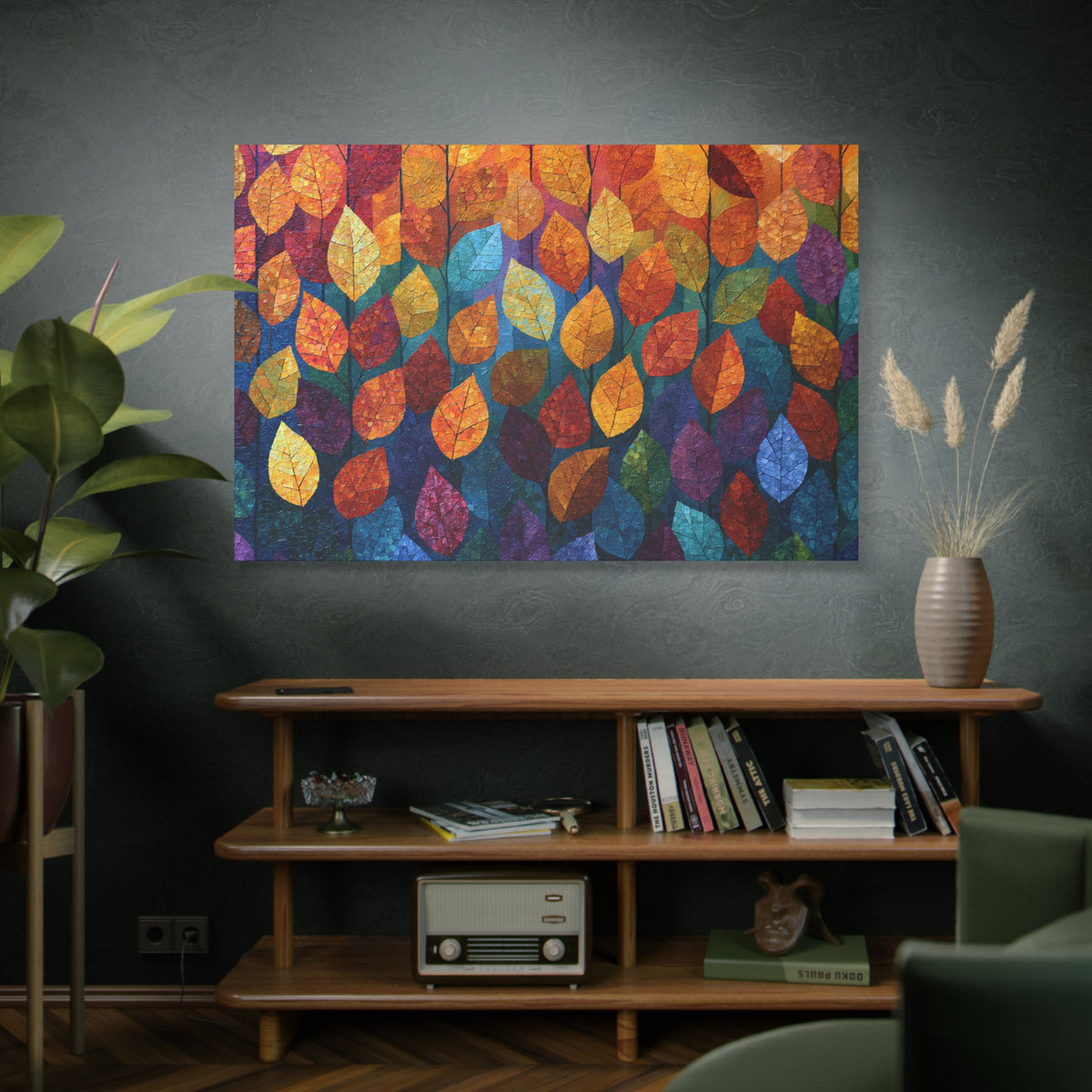 Autumn Mosaic - Textured Fall Wall Art