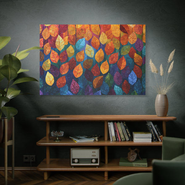 Autumn Mosaic - Textured Fall Wall Art