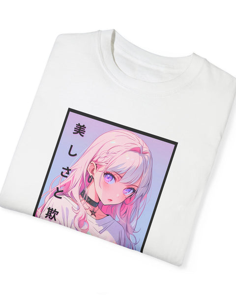 Beauty and Deception - Oversized Anime Graphic T-Shirt