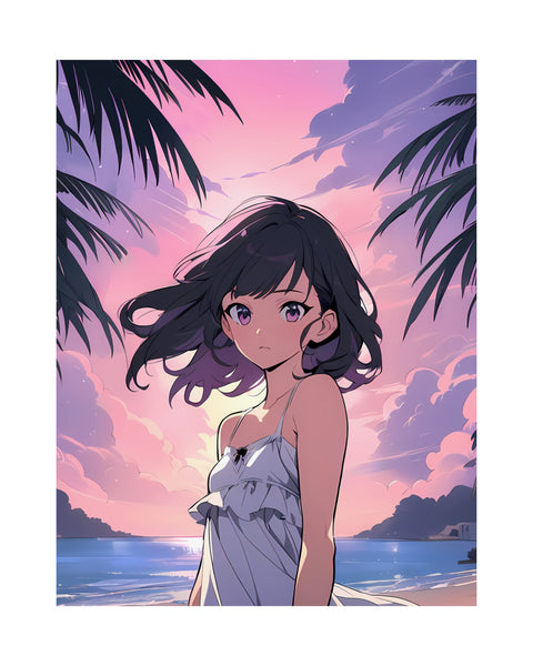 Mediah Shores - Cute Anime Girl Poster
