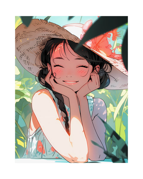Summer Snapshot - Cute Anime Poster