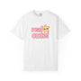 White t-shirt with 'real cute!' text and a star graphic on a white background