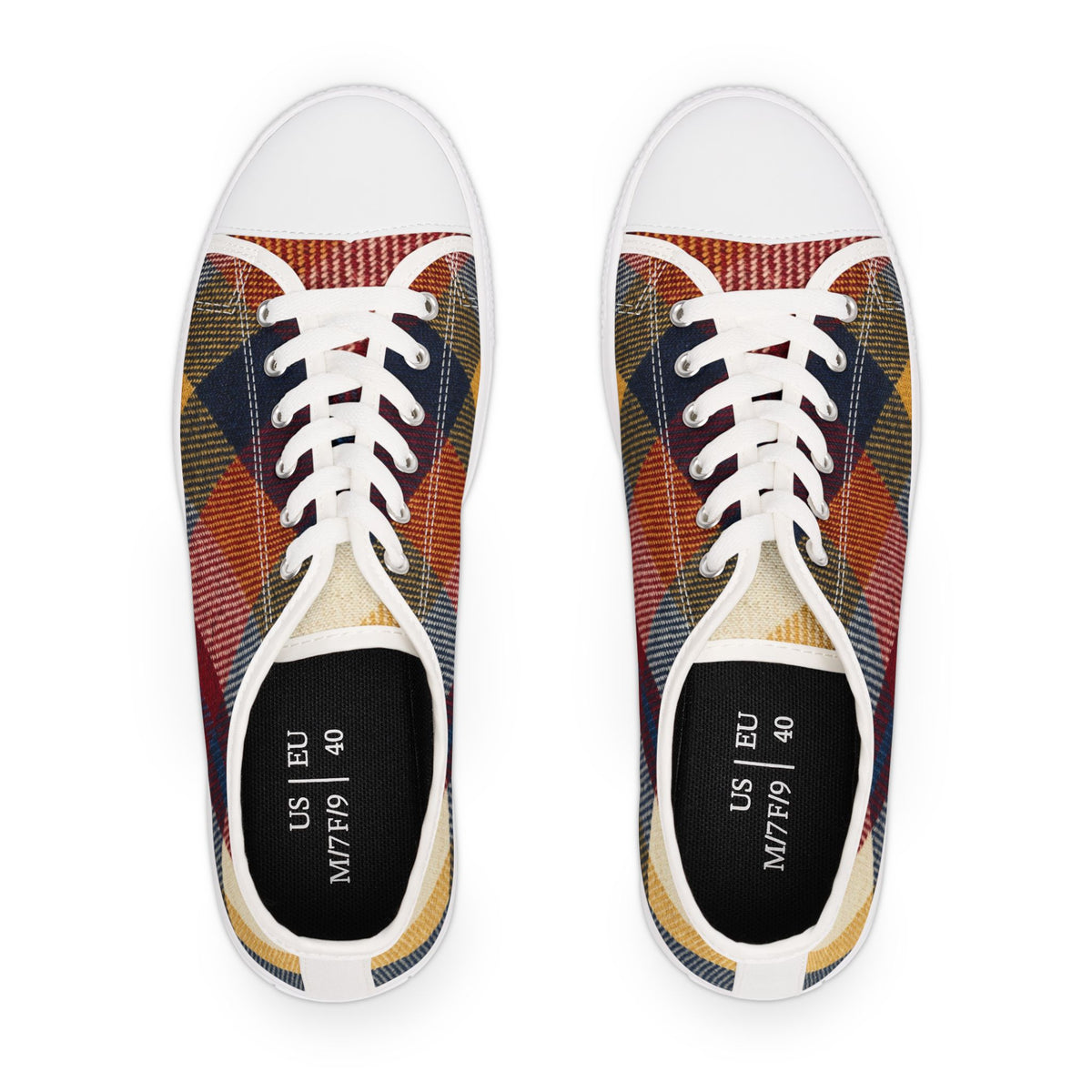 Rustleaf Patchwork - Whimsy Twee Plaid Sneakers