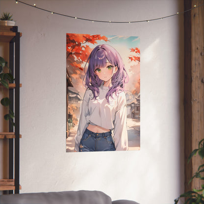 October Stories - Cute Anime Girl Poster