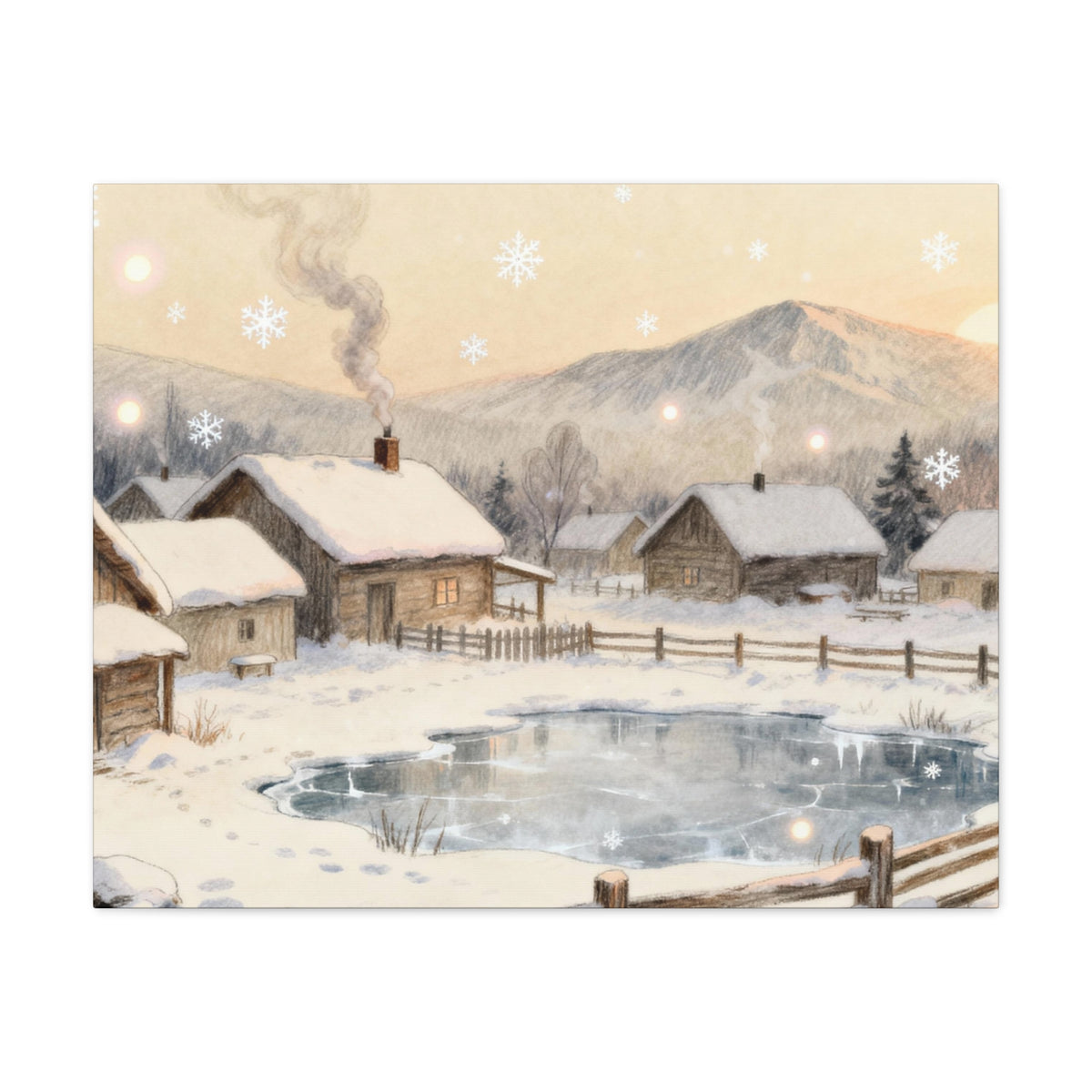 Another Winter - Cozy Anime Canvas Print