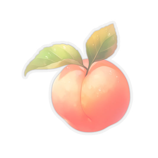 Perfectly Plump Peach Sticker