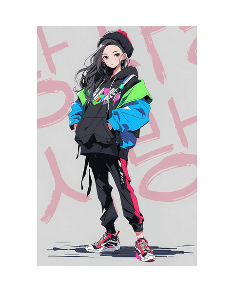 LOVE Kinda Vibe - Korean Anime Poster