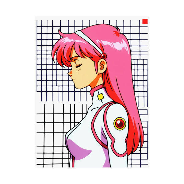 Hope Across Timelines - Retro Anime Poster