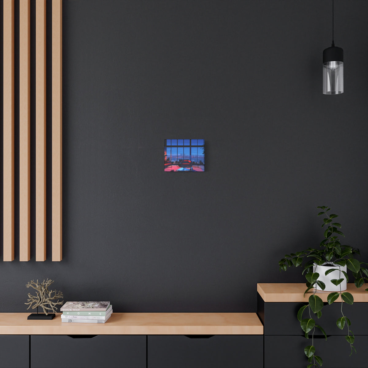 Diamond Nights - Retro Anime Canvas Print