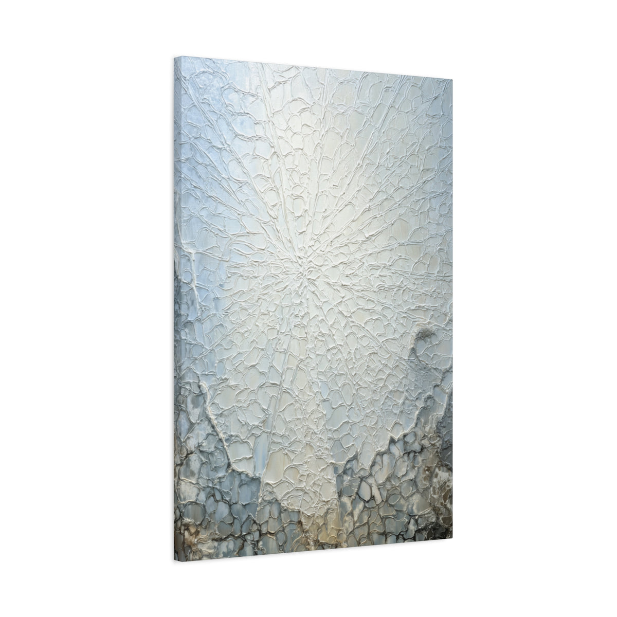 Frosted Glass - Abstract White Wall Art